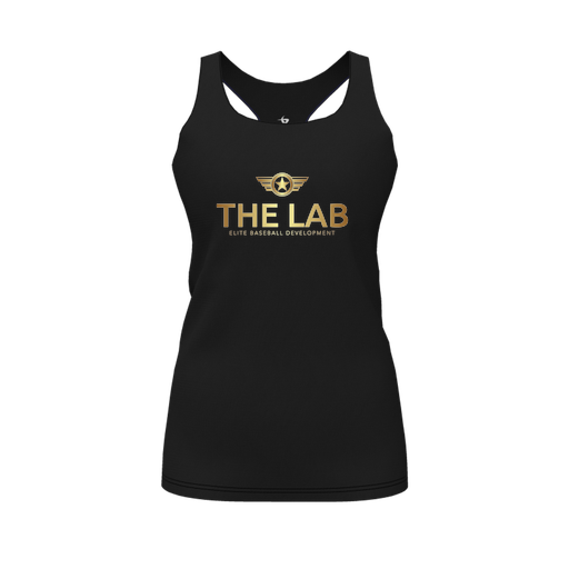 [FT0TRBBK-FYS-LOGO1] Decker Racerback Tank Top (Female Youth S, Black, Logo 1)