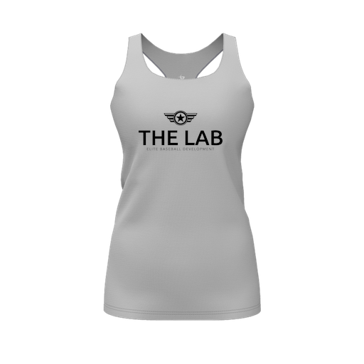 [CUS-DFW-RCBK-PER-GRY-FYS-LOGO2] Racerback Tank Top (Female Youth S, Gray, Logo 2)