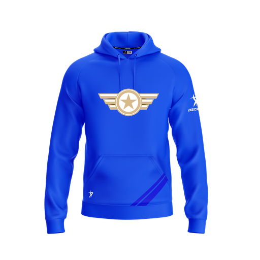 [CUS-DFW-SUHOOD-FLC-LSL-RYL-YXS-LOGO3] Summit Hoodie (Youth XS, Royal, Logo 3)