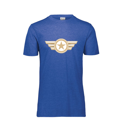 [FTSCUBNV-AS-LOGO3] Decker Men's Tri-Blend T-Shirt - Short Sleeve (Adult S, Navy, Logo 3)
