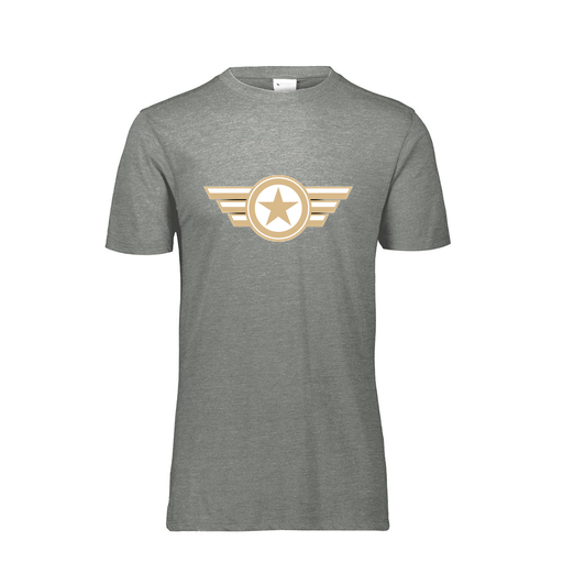 [FTSCUBGY-AS-LOGO3] Decker Men's Tri-Blend T-Shirt - Short Sleeve (Adult S, Gray, Logo 3)