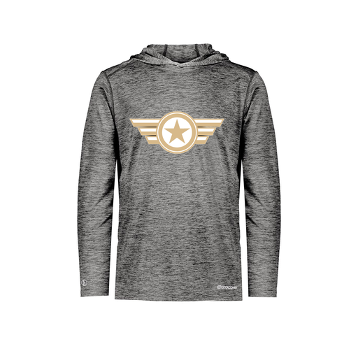 [FOLHCGBK-AS-LOGO3] Decker Men's Charge Hoodie (Adult S, Black, Logo 3)