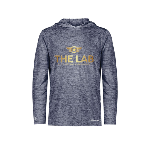 [FOLHCGNV-AS-LOGO1] Men's Charge Hoodie (Adult S, Navy, Logo 1)