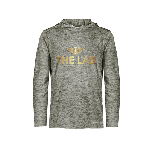 [FOLHCGGY-AS-LOGO1] Men's Charge Hoodie (Adult S, Gray, Logo 1)