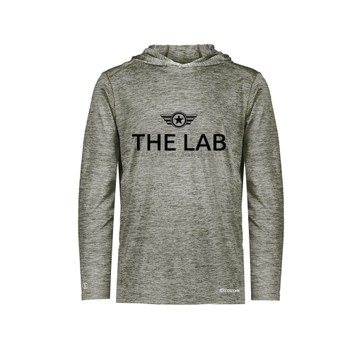 [FOLHCGGY-AS-LOGO2] Decker Men's Charge Hoodie (Adult S, Gray, Logo 2)