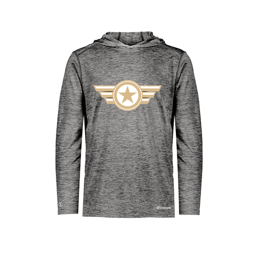 [FOLHCGBK-YS-LOGO3] Decker Youth Charge Hoodie (Youth S, Black, Logo 3)