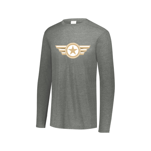 [3075.013.XS-LOGO3] Men's LS Ultra-blend T-Shirt (Adult XS, Gray, Logo 3)