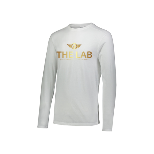 [3076.005.S-LOGO1] Youth LS Ultra-blend T-Shirt (Youth S, White, Logo 1)