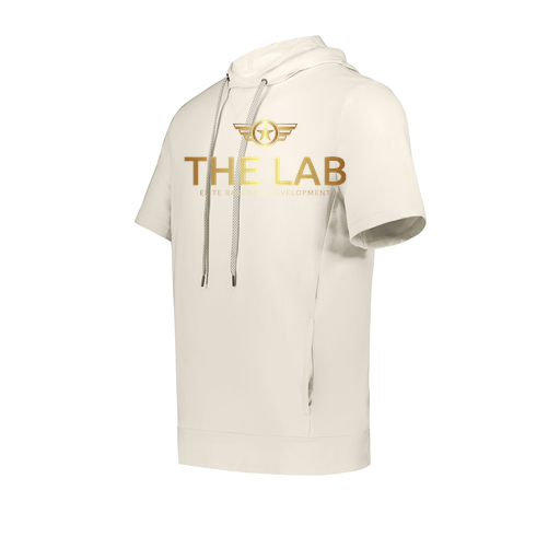 [222605-WHT-YS-LOGO1] YOUTH VENTURA SOFT KNIT SHORT SLEEVE HOODIE (Youth S, White, Logo 1)