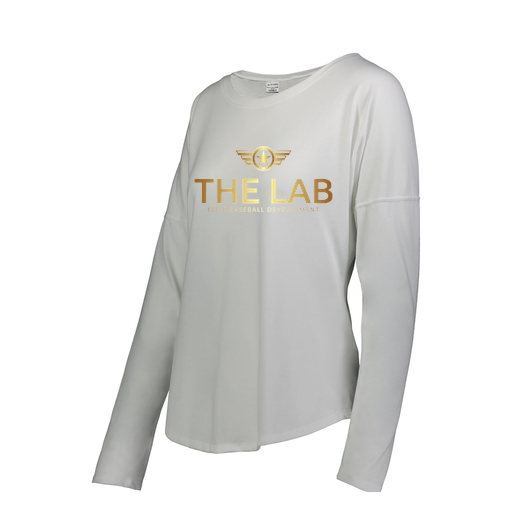 [3077.005.S-LOGO1] Ladies LS Ultra-blend T-Shirt (Female Adult S, White, Logo 1)